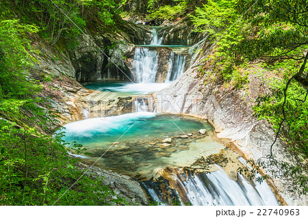 【山梨県】西沢渓谷・七ツ釜五段の滝 22740963