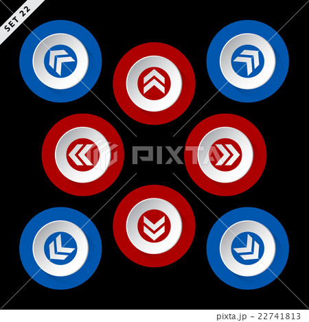 red and blue arrows, eight directions red and blue arrows, eight directions 22741813