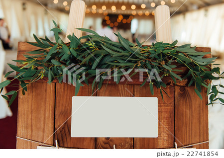 Original vintage wooden board with guest list Original vintage wooden board with guest list 22741854