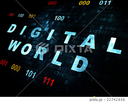 Information concept: Digital World on Digital 22742838