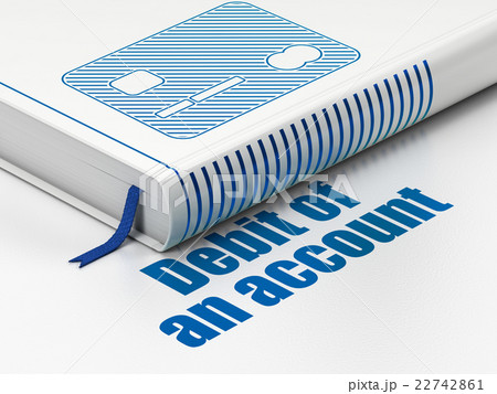 Currency concept: book Credit Card, Debit of An 22742861