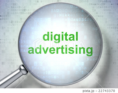 Advertising concept: Digital Advertising with Advertising concept: Digital Advertising with 22743370