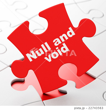 Law concept: Null And Void on puzzle background 22743563