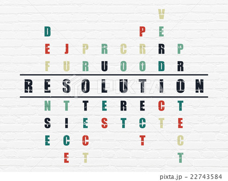 Law concept: Resolution in Crossword Puzzle 22743584
