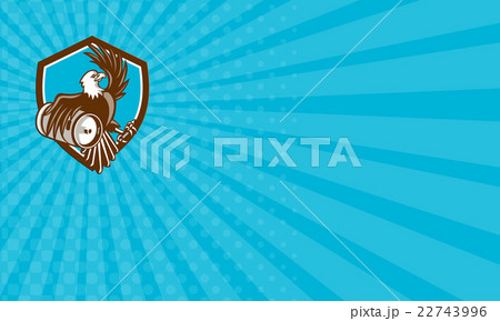 Business card American Bald Eagle Beer Keg Crest Business card American Bald Eagle Beer Keg Crest 22743996