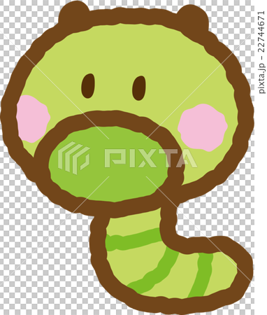 青虫のイラスト素材
