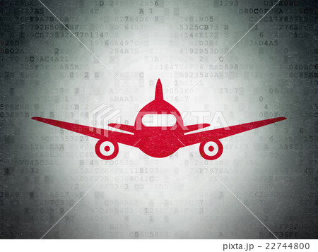 Vacation concept: Aircraft on Digital Data Paper Vacation concept: Aircraft on Digital Data Paper 22744800