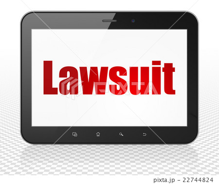 Law concept: Tablet Pc Computer with Lawsuit on Law concept: Tablet Pc Computer with Lawsuit on 22744824
