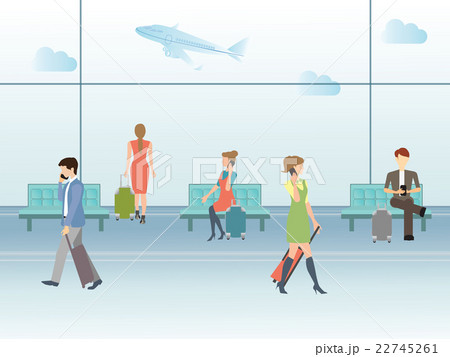 Airport terminal hall. Airport terminal hall. 22745261