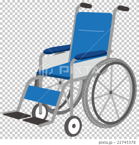 車椅子のイメージイラストのイラスト素材