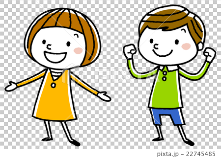 Illustration material: Children pose Illustration material: Children pose 22745485