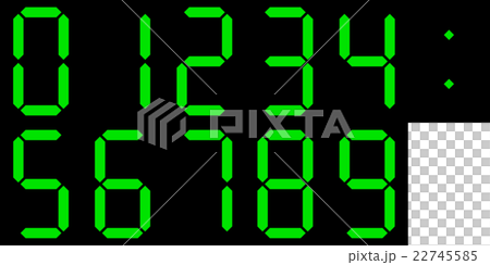 Digital number - Stock Illustration [22745585] - PIXTA