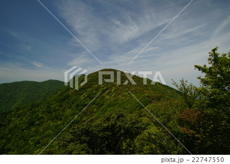 天城連山の稜線の写真素材