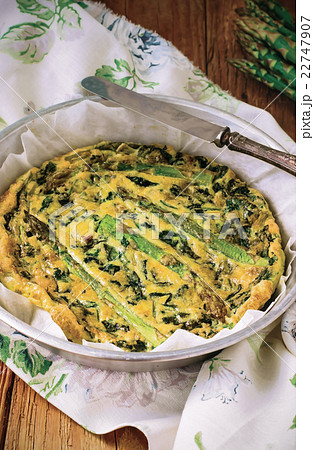 Spinach Asparagus Omelette, Italian Egg Omelet 22747907
