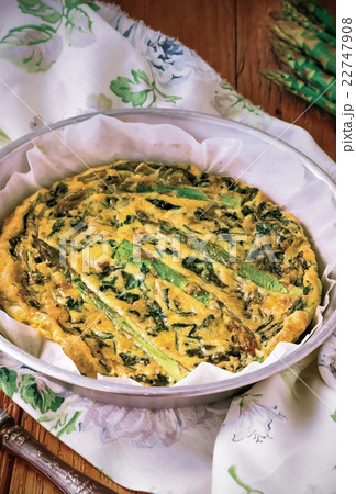 Spinach Asparagus Omelette, Italian Egg Omelet 22747908
