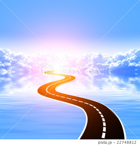 Nature background with white clouds in blue sky 22748812