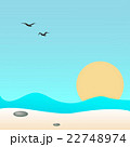 Seascape, vector illustration 22748974