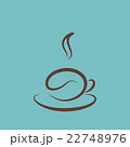 Icon of a coffee cup, vector illustration 22748976