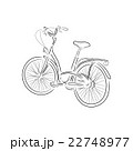 Outline of bicycle, vector illustration 22748977