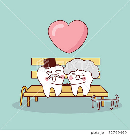 Happy cartoon old tooth 22749449