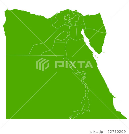 エジプト 地図 国 アイコン のイラスト素材