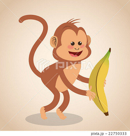 Monkey cartoon design , vector illustration Monkey cartoon design , vector illustration 22750333
