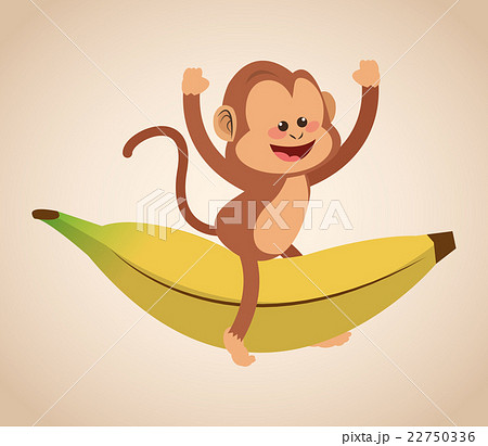 Monkey cartoon design , vector illustration 22750336