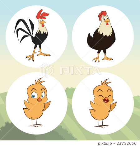 Farm animals cartoons, vector illustration 22752656