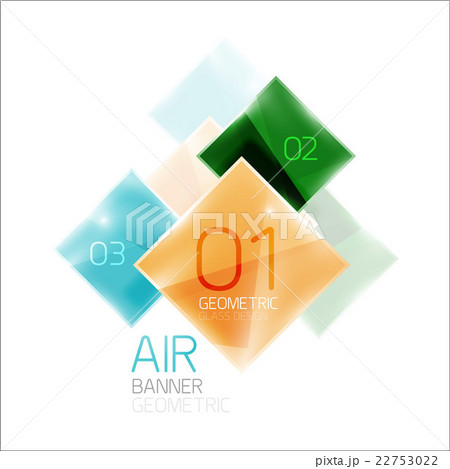 Multicolored squares with sample text 22753022