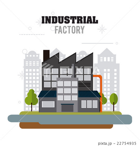 Industrial factory design, Vector illustration 22754935