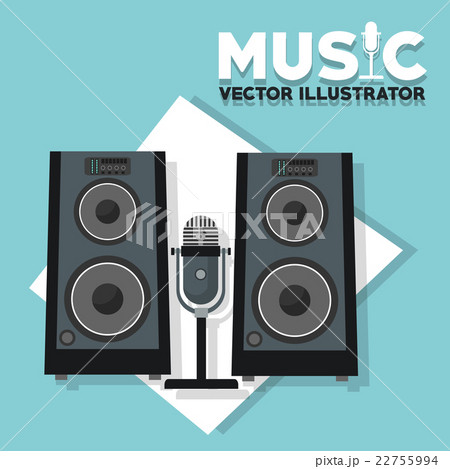 Speaker, sound concept, vector illustration 22755994