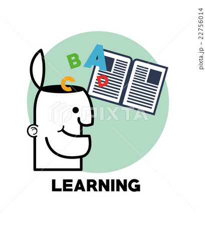 Graphic design of learning , vector illustration 22756014