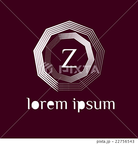 Luxury vintage letter Z vector logo template  22756543