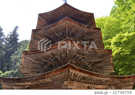 安楽寺国宝八角三重塔 22756759