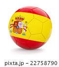 Soccer football ball with Spain flag 22758790