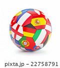 Soccer football ball with Europe countries flags 22758791
