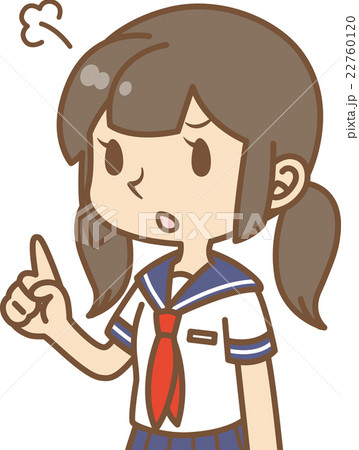 セーラー服の女の子（表情）05 22760120