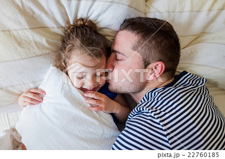 Father having fun with his cute little daughter 22760185