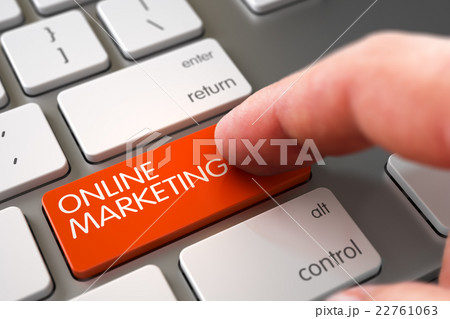 Online Marketing on Keyboard Key Concept. 22761063