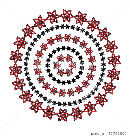 Primitive simple red modern pattern 22761392