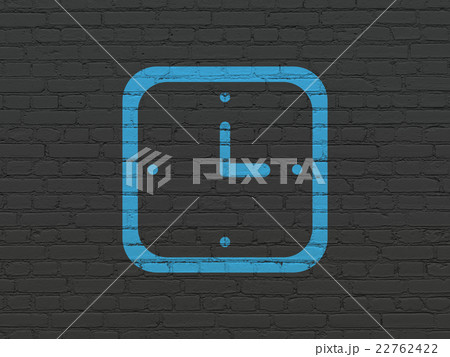 Time concept: Watch on wall background 22762422