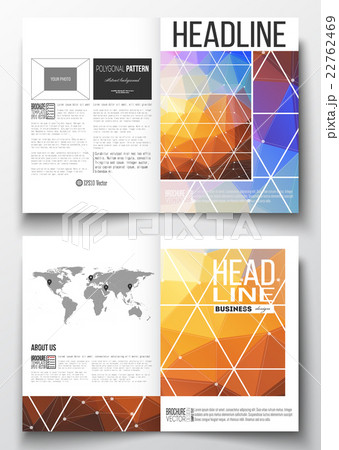 Set of business templates for brochure, magazine 22762469