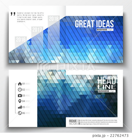 Set of square design brochure template. Abstract 22762473