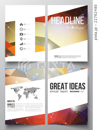 Set of business templates for brochure, magazine 22762480