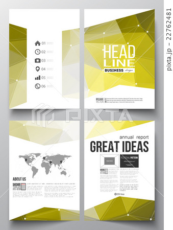 Set of business templates for brochure, magazine 22762481
