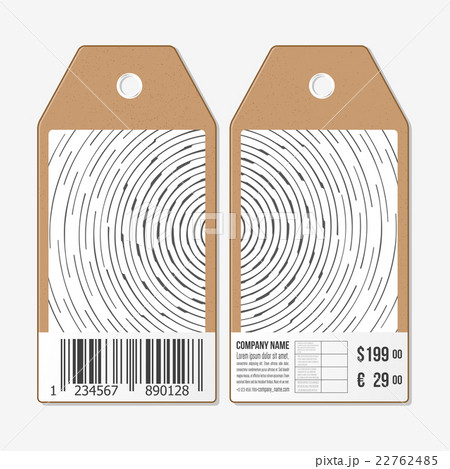 Tags design on both sides, cardboard sale labels 22762485