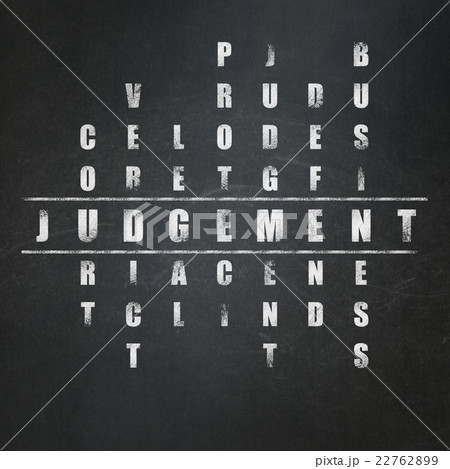 Law concept: Judgement in Crossword Puzzleのイラスト素材 22762899 PIXTA