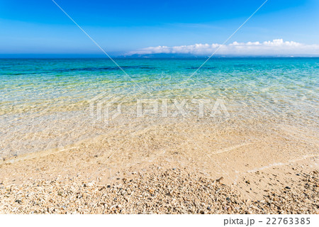 ビーチ、海、風景。沖縄、日本。 ビーチ、海、風景。沖縄、日本。 22763385