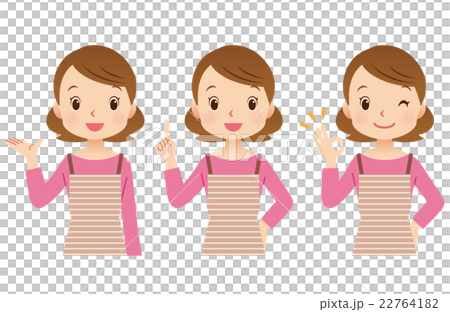 女性姿勢主婦表達式 22764182