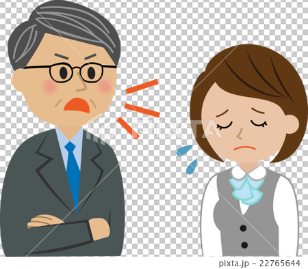 A woman in a suit to be scolded 22765644